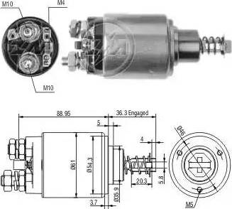 ERA 227435 - Solenoid, startmotor xdelar.se