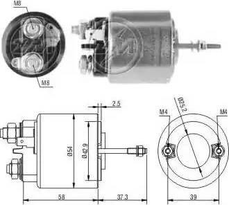 ERA 227520 - Solenoid, startmotor xdelar.se