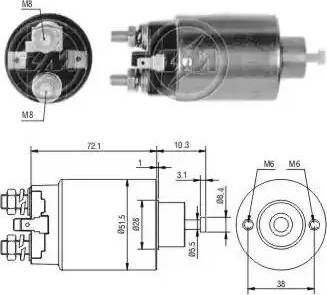 ERA 227669 - Solenoid, startmotor xdelar.se