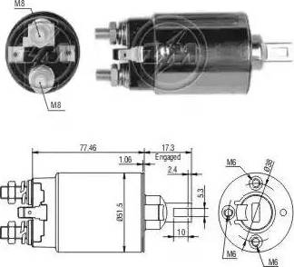 ERA 227660 - Solenoid, startmotor xdelar.se