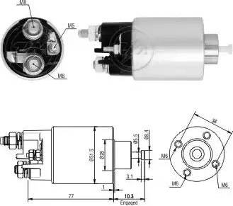 ERA 227675 - Solenoid, startmotor xdelar.se