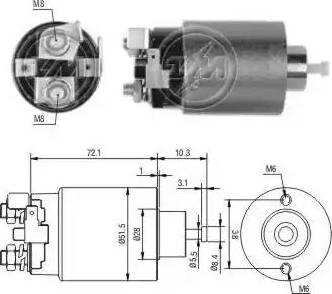 ERA 227673 - Solenoid, startmotor xdelar.se