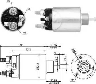 ERA 227843 - Solenoid, startmotor xdelar.se