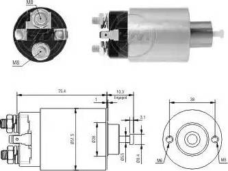 ERA 227399 - Solenoid, startmotor xdelar.se