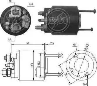 ERA 227388 - Solenoid, startmotor xdelar.se