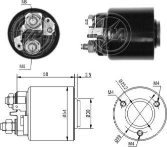 ERA ZM491 - Solenoid, startmotor xdelar.se