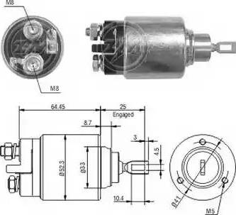 ERA 227258 - Solenoid, startmotor xdelar.se