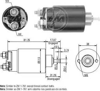 ERA 227745 - Solenoid, startmotor xdelar.se