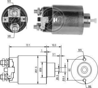 ERA ZM790 - Solenoid, startmotor xdelar.se