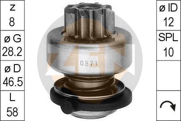 ERA ZN0871 - Drev, startmotor xdelar.se