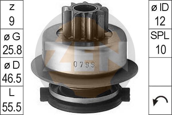 ERA ZN0799 - Drev, startmotor xdelar.se