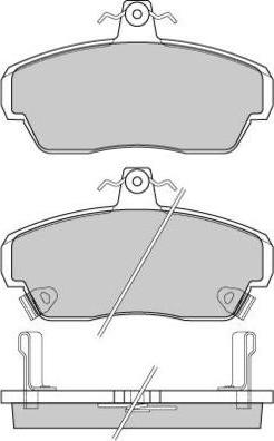 TRUPART DP6613RS - Bromsbeläggssats, skivbroms xdelar.se