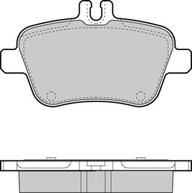 Mercedes-Benz 0064202320 - Bromsbeläggssats, skivbroms xdelar.se