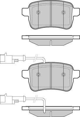 Magneti Marelli PF0129 - Bromsbeläggssats, skivbroms xdelar.se