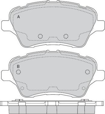 FORD MOTOR COMPANY AY11-2K021-CA - Bromsbeläggssats, skivbroms xdelar.se