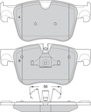 Valeo 302464 - Bromsbeläggssats, skivbroms xdelar.se