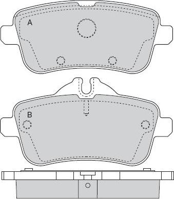 Valeo 302491 - Bromsbeläggssats, skivbroms xdelar.se