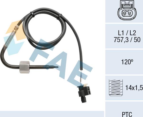 FAE 68050 - Sensor, avgastemperatur xdelar.se