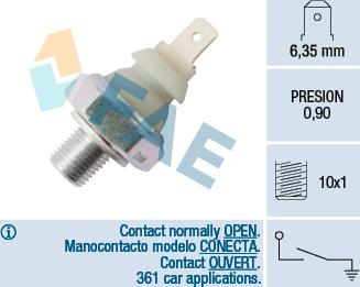 FAE 12930 - Sensor, oljetryck xdelar.se