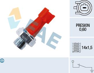 FAE 12431 - Sensor, oljetryck xdelar.se