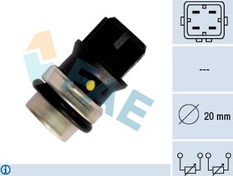 FAE 33640 - Sensor, kylmedietemperatur xdelar.se