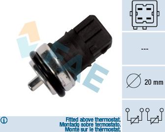 FAE 33810 - Sensor, kylmedietemperatur xdelar.se