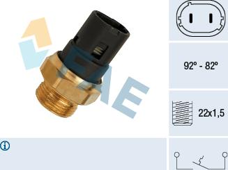 FAE 37250 - Termokontakt, kylarfläkt xdelar.se