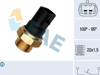 FAE 37280 - Termokontakt, kylarfläkt xdelar.se