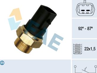 FAE 37220 - Termokontakt, kylarfläkt xdelar.se