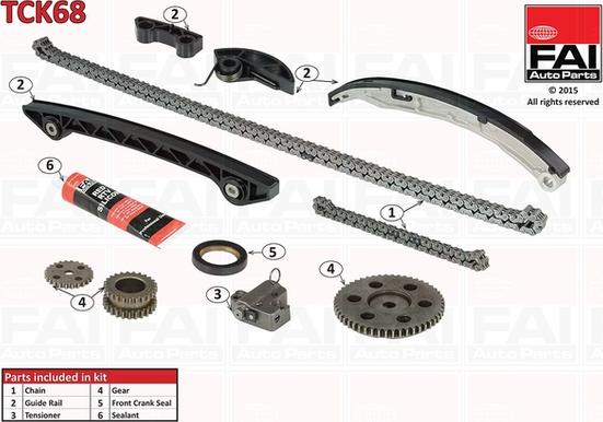 FAI AutoParts TCK68 - Transmissionskedjesats xdelar.se