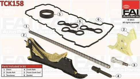 FAI AutoParts TCK158 - Transmissionskedjesats xdelar.se