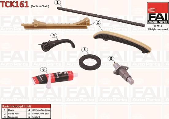 FAI AutoParts TCK161 - Transmissionskedjesats xdelar.se