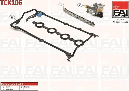 FAI AutoParts TCK106 - Transmissionskedjesats xdelar.se