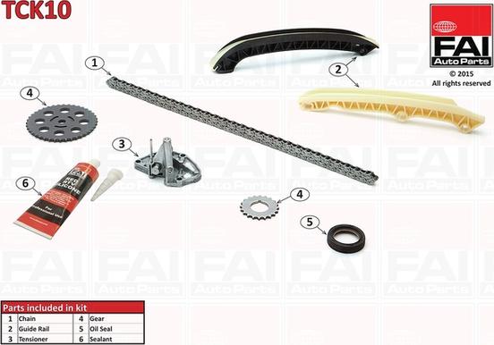 FAI AutoParts TCK10 - Transmissionskedjesats xdelar.se