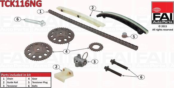 FAI AutoParts TCK116NG - Transmissionskedjesats xdelar.se