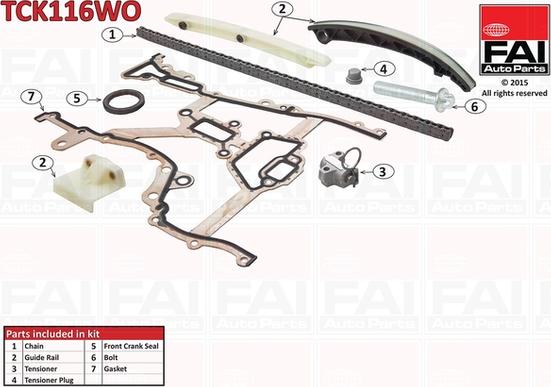 FAI AutoParts TCK116WO - Transmissionskedjesats xdelar.se