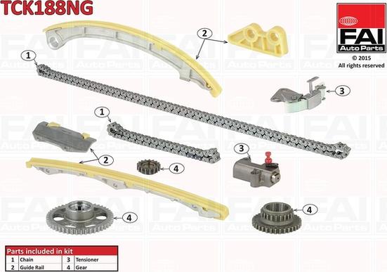 FAI AutoParts TCK188NG - Transmissionskedjesats xdelar.se