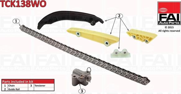 FAI AutoParts TCK138WO - Transmissionskedjesats xdelar.se