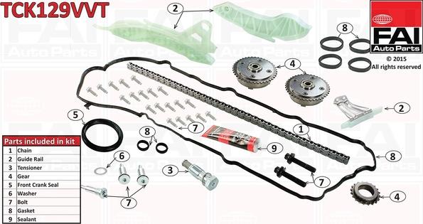 FAI AutoParts TCK129VVT - Transmissionskedjesats xdelar.se