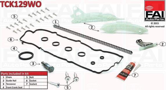 FAI AutoParts TCK129WO - Transmissionskedjesats xdelar.se