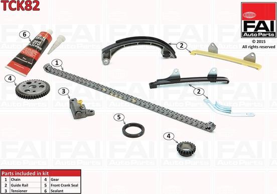 FAI AutoParts TCK82 - Transmissionskedjesats xdelar.se