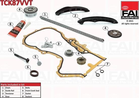 FAI AutoParts TCK87VVT - Transmissionskedjesats xdelar.se