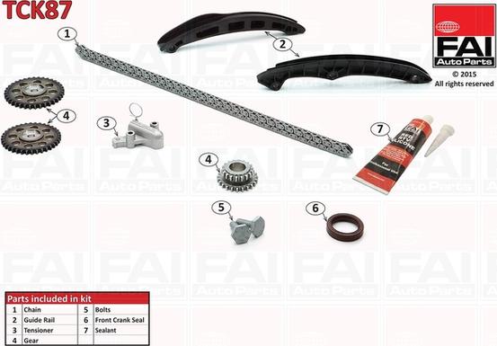 FAI AutoParts TCK87 - Transmissionskedjesats xdelar.se