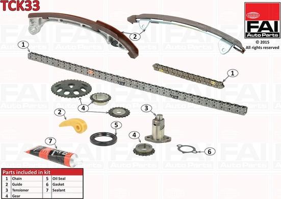 FAI AutoParts TCK33 - Transmissionskedjesats xdelar.se