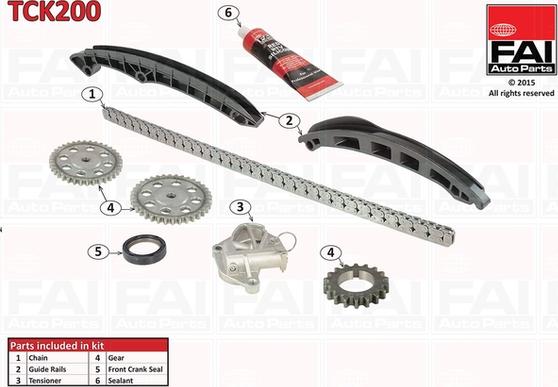 FAI AutoParts TCK200 - Transmissionskedjesats xdelar.se