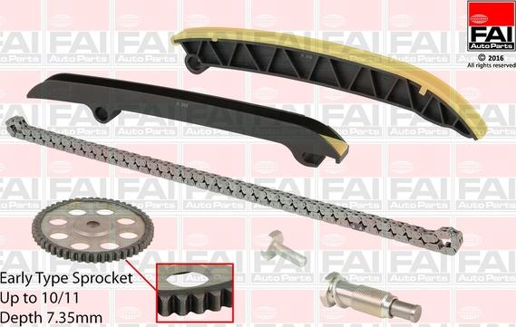 FAI AutoParts TCK208NG - Transmissionskedjesats xdelar.se