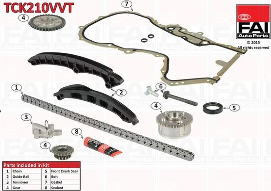 FAI AutoParts TCK210VVT - Transmissionskedjesats xdelar.se