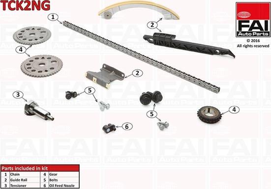 FAI AutoParts TCK2NG - Transmissionskedjesats xdelar.se