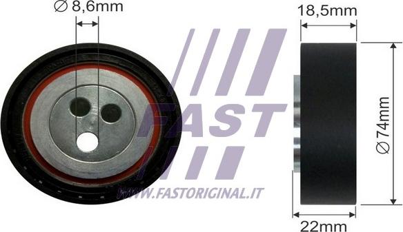 Fast FT44587 - Styrrulle, flerspårsrem xdelar.se