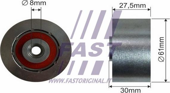 Fast FT44084 - Styrrulle, kuggrem xdelar.se